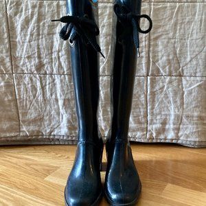 MARC JACOB RUBBER BOOTS SIZE 6 US BLACK